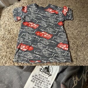 Disney Cars Gray and Red Short Sleeve Tee